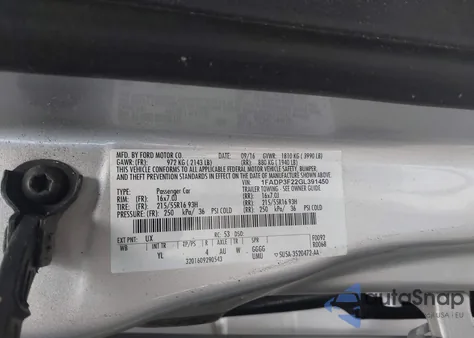 2016 Ford Focus Se z USA, uszkodzony, nr VIN 1FADP3F22GL391450